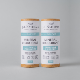 Mineral Deodorant (Duo) (Scent 1: Naked, Scent 2: Rosemary & Cedarwood)